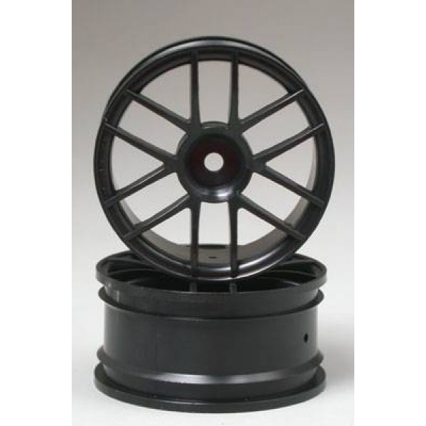 HPI Racing Black Split 6 Wheels, 26mm (2)