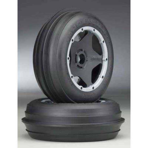 HPI Racing Mounted Sand Buster Rib Tires, M Compound (2)