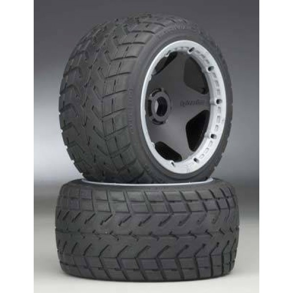 HPI Racing Mounted Rear Tarmac Buster Rib Tires, M Compound (2)