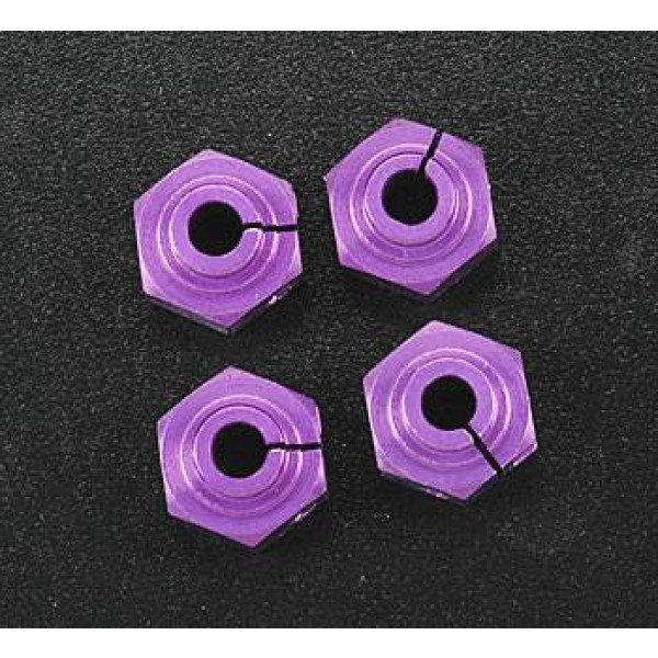 86300 Alum Hex Hub Clamp Type 12mm Prpl (4)