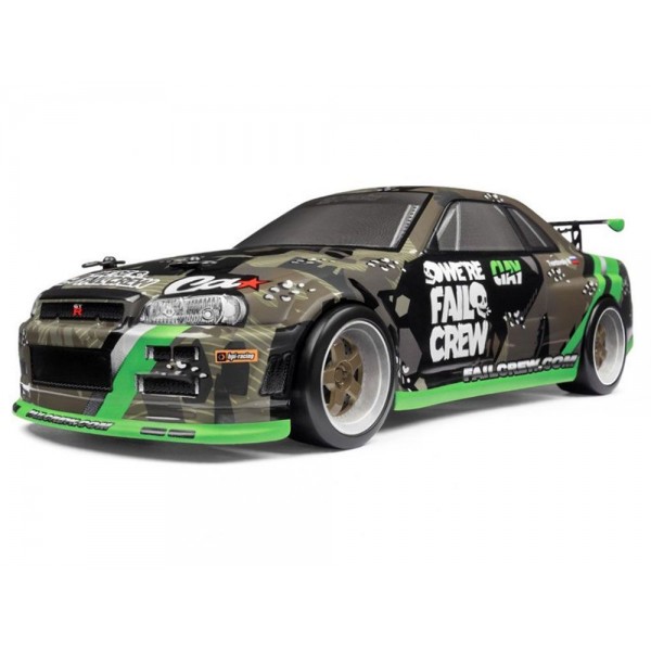 HPI Racing Micro RS4 Drift Fail Crew 1/18 4WD RTR Nissan Skyline R34 GT-R 