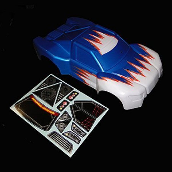 HUI NA TOYS 1/10 HYPER 10SC PRINTED BODY-BLUE, W/DECAL
