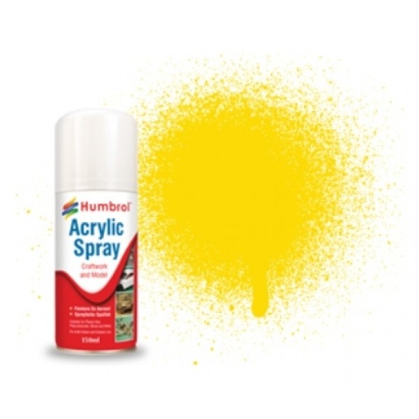 Yellow Gloss - 150ml Acrylic Spray Paint
