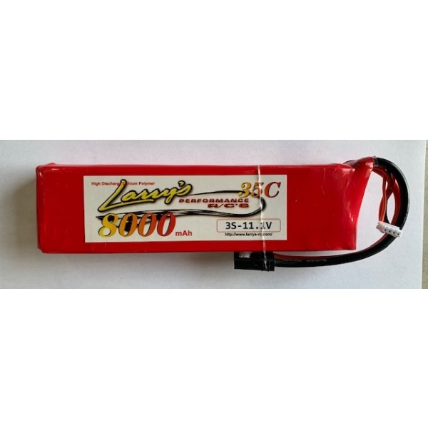 Larry's Performance RC LiPo Battery 8000mAh 35C 11.1V (3S) with Traxxas Connector