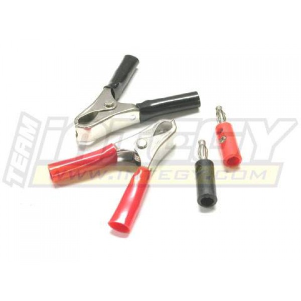 C22696 2V(+/-) Alligator Clip W/plug