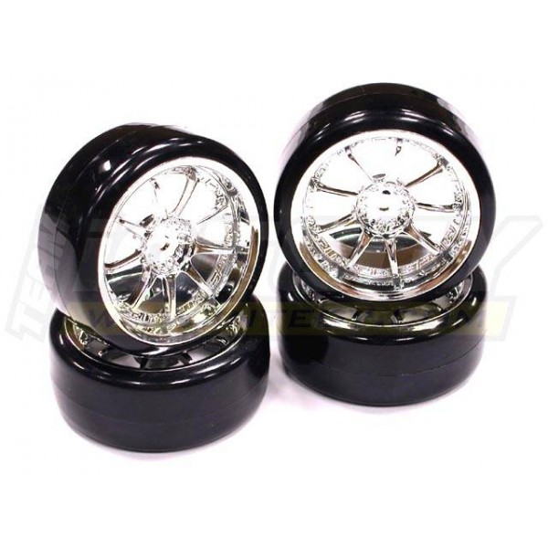 C23244 Type V Complete Wheel/Tire Set Drift Racing (4)