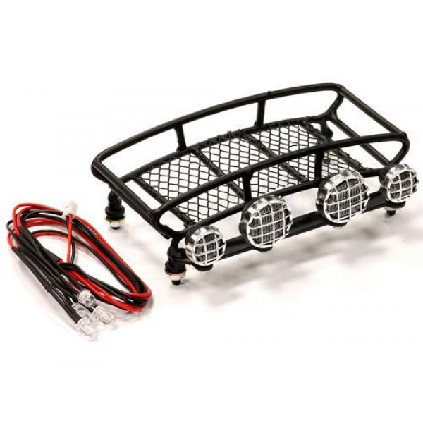 Integy T19 Realistic 1/10 Metal Luggage Tray with 4 LED Spot Light