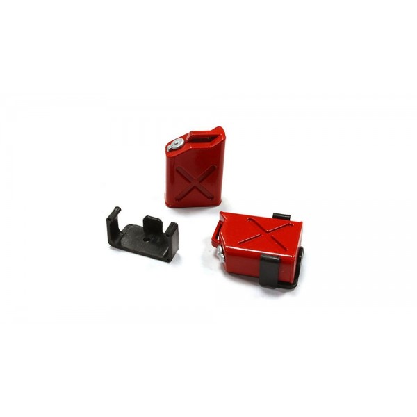 A set of two (2) Integy 1/10 Jerry Can Fuel Tanks, Red (2) 