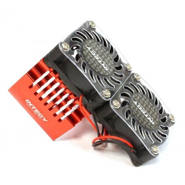 Integy Twin 40x40mm HS Cooling Fan+Heatsink Mount for 40mm O.D. Motor