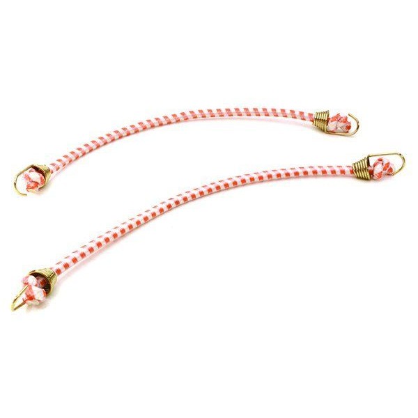 Integy Scale 3x150mm Bungee Cords Gold/White
