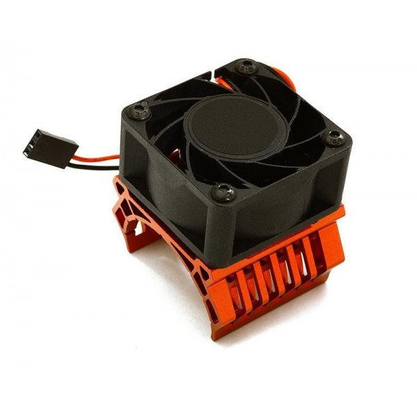 Integy 36mm Motor Heatsink+40x40mm Cooling Fan, 17k rpm (1/10 TR-MT10E & TRX-4)