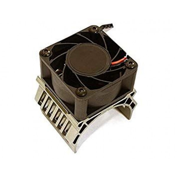 Integy 42mm Motor Heatsink+40x40mm Cooling Fan, 17k rpm (Summit & E-Revo)
