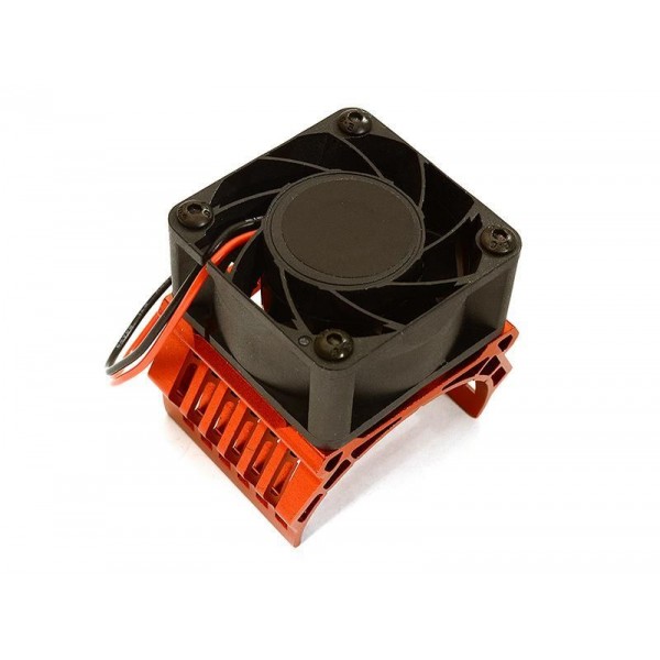 Integy 42mm Motor Heatsink+40x40mm Cooling Fan 17k rpm for 1/10 Summit & E-Revo