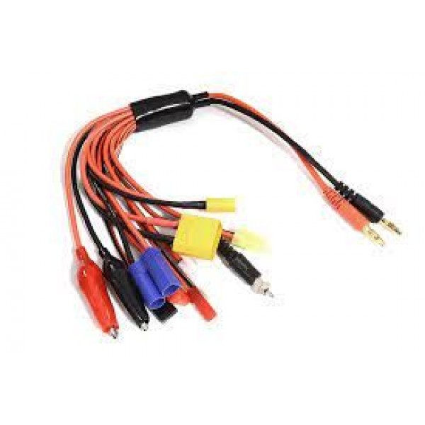 Integy 4mm Plug Charger Output - Multi-Purpose Universal Adapter Charging Wire Harness