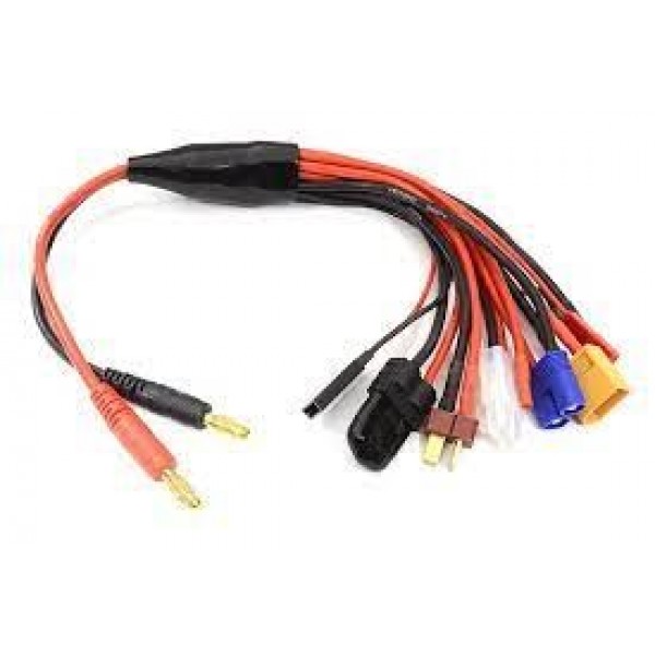 Integy 4mm Plug Charger Output - Multi-Purpose Universal Adapter Charging Wire Harness