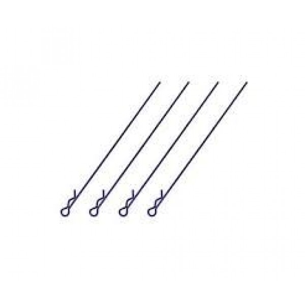 Integy Square R/C Body Clips - Long 95mm Length (Purple) 4 pcs.