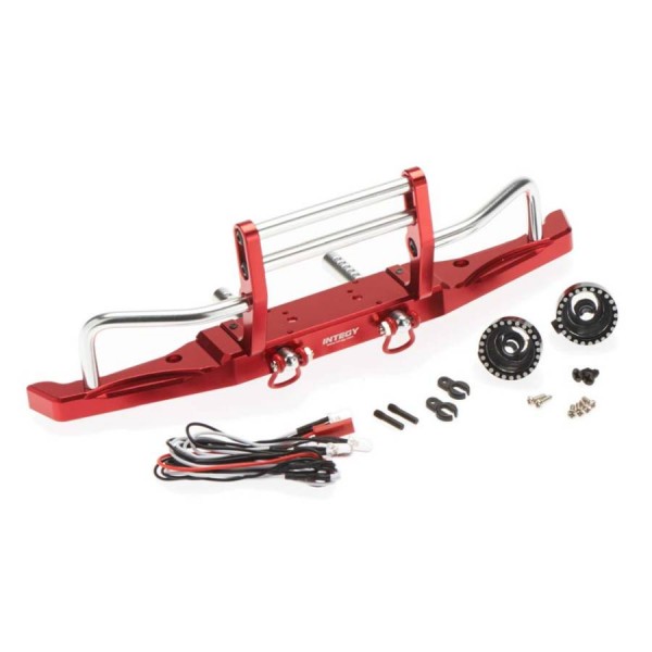 Alloy Front Bumper w/LED SCX-10
