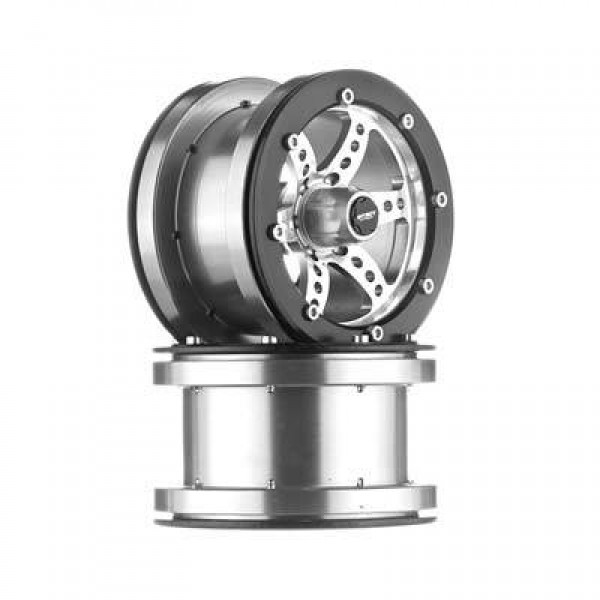 C25411SILVER 6 Spoke Type S3 Off-Road 2.2 Wheel Set (2)
