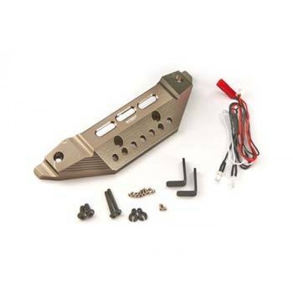 C25527GUN Front Bumper w/LED Lights 1/10 Summit Off-Roa