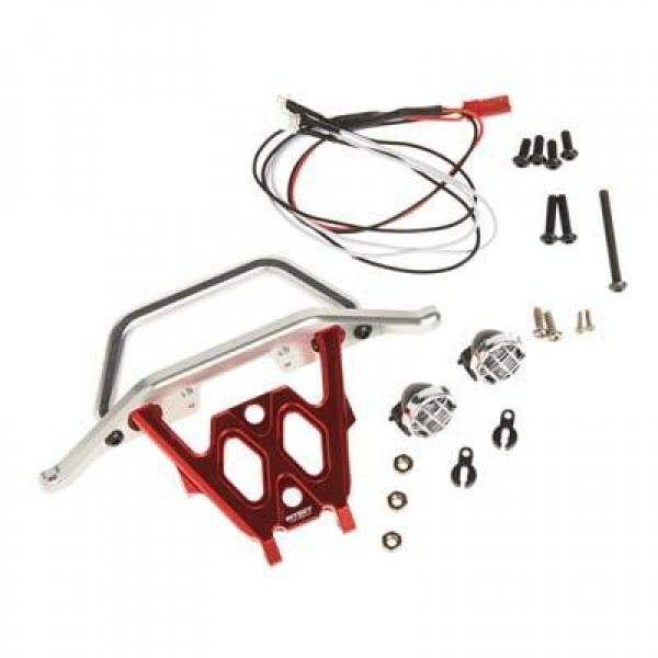 C26043RED Front Bumper Set w/LED Lights 1/10 Yeti