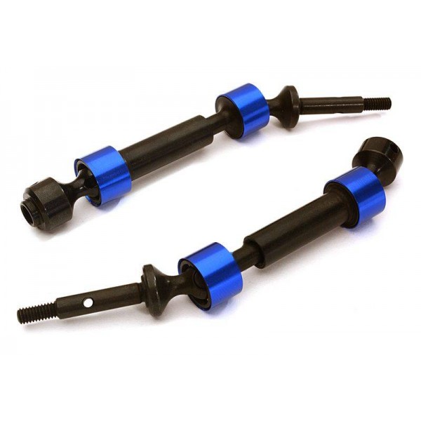 Integy HD Steel Rear Universal Drive Shaft, Blue (Traxxas 1/10 Slash 2WD & Nitro Slash) (2)