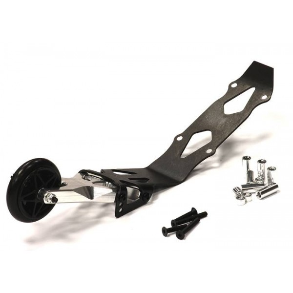 T4121SILVER Evolution-6 Alloy Wheelie Bar 1/10 E-Revo