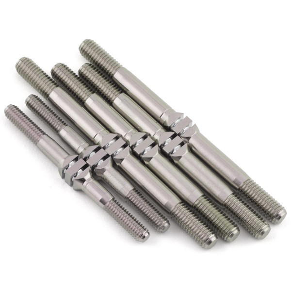 J&T Bearing Co Tekno NB48 2.1/EB48 2.1 Titanium "Milled" Turnbuckle Kit (Natural)