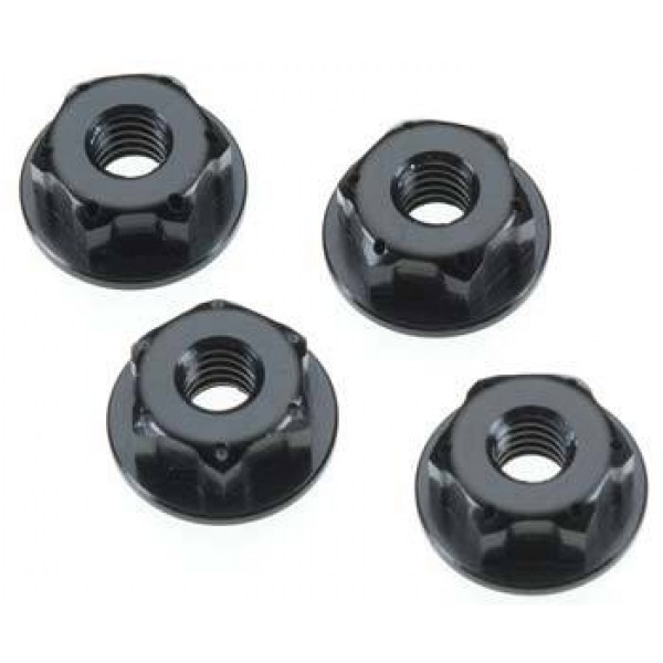 JConcepts Locking Wheel Nut Lightweight Black 8/32 (4)