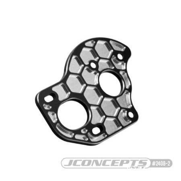 JConcepts 3 Gear Trans Motor Plate Honeycomb (black) (B6.1 / B6.1D)