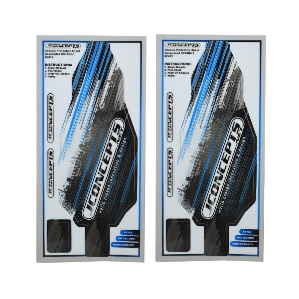 JConcepts Precut B6.1 Chassis Protective Sheet, Black (2)
