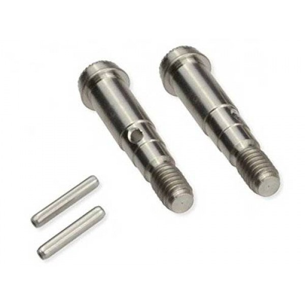 JConcepts Titanium Knurl Tip Front Axle Set (Mid-Motor T5M)