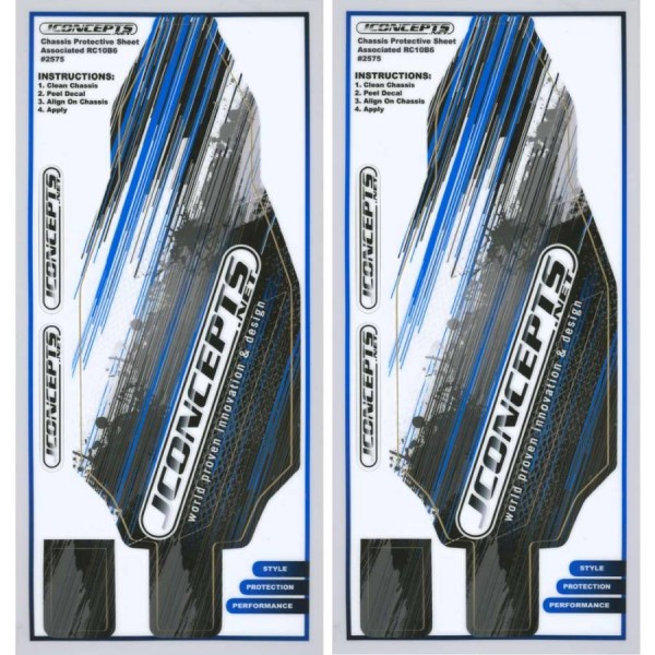 JConcepts Team Associated B6/B6D Precut Chassis Protective Sheet