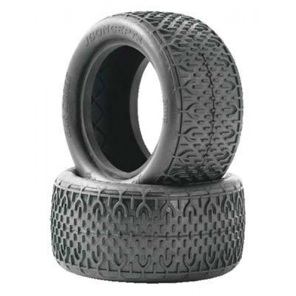 JConcepts Bar Codes 2.2 1/10 Buggy Tire Rear Blue (2)