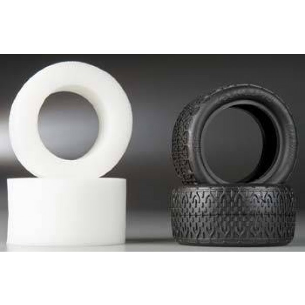 JConcepts Bar Codes 2.2" 1/10 Rear Buggy Tires, Black (2)