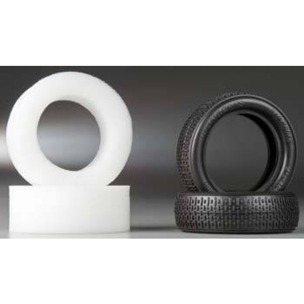 JConcepts Bar Codes 2.2" 1/10 Buggy Front Tires, Black (2)