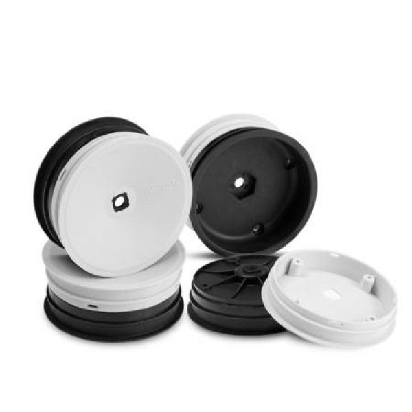 JConcepts Inverse B4.1 12mm Hex Front Wheels, White (4)