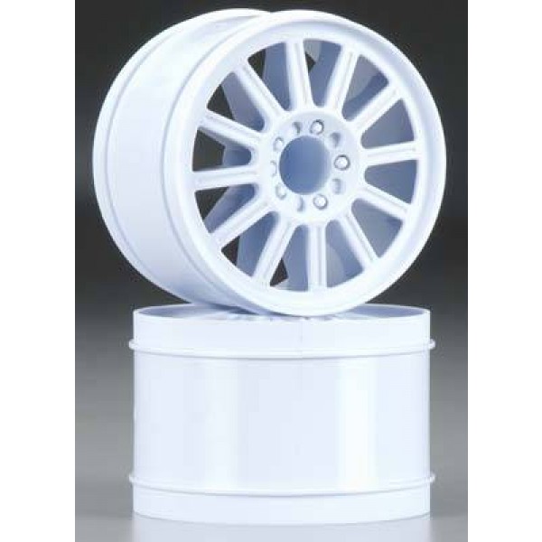 JConcepts Rulux 2.8" 12mm hex wheels, White (Stampede/ Rustler/ Slash) (2)