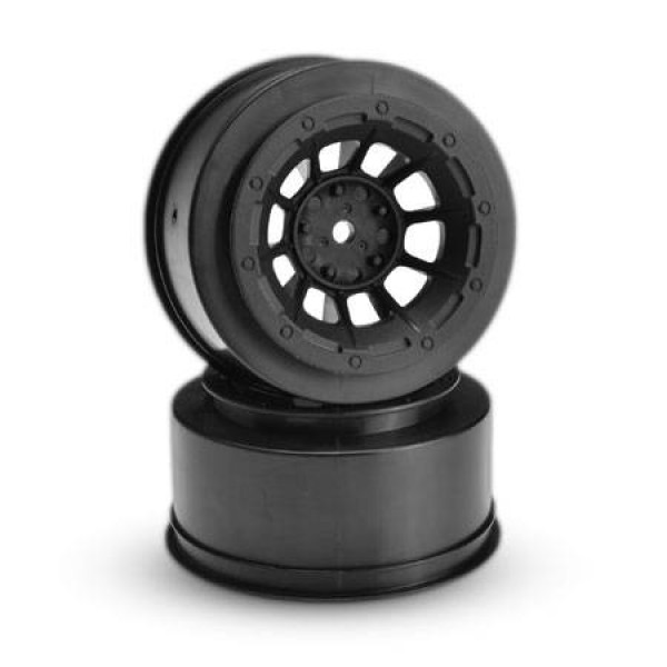 JConcepts Hazard Slash 2WD Front Wheels, black (2)