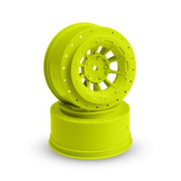 JConcepts Hazard Slash Rear/4x4 Wheel Yellow (2)
