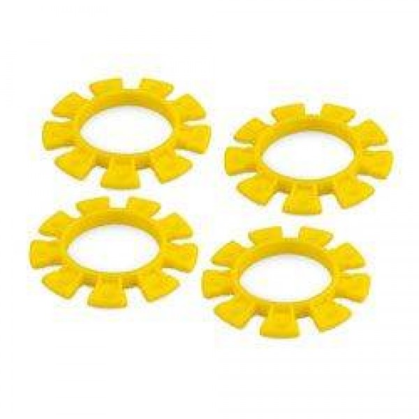 JConcepts Dirt Bands Tire Gluing Rubber Bands, Yellow (4)