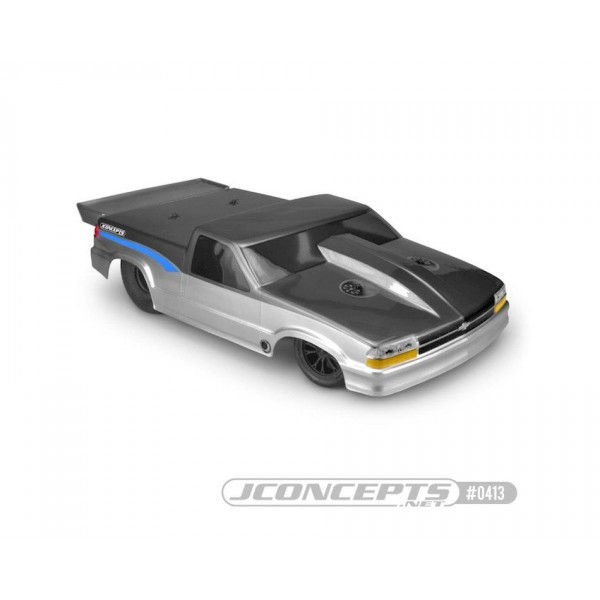 JConcepts 2002 Chevy S10 drag truck, Street Eliminator body