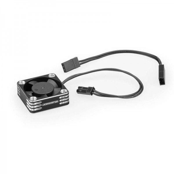 JConcepts High-Flow 30x30x10mm Aluminum Cooling Fan, Black