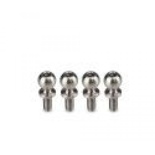 JConcepts Titanium Ball Stud, Regulator Lower Cradle, for Tamiya Clod Buster, 6x6mm, 4pcs