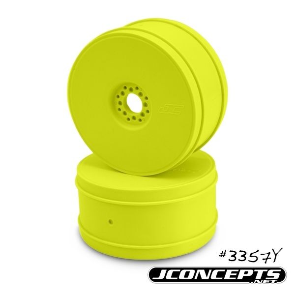 JConcepts 83mm Bullet 1/8th Buggy Wheel, Yellow (4)