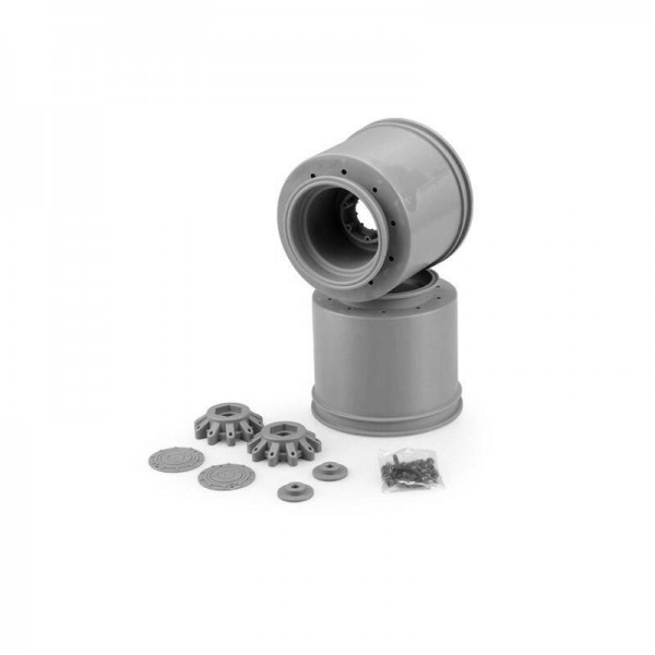 Aggressor 2.6 x 3.8 Monster Truck Wheel, Silver(2)