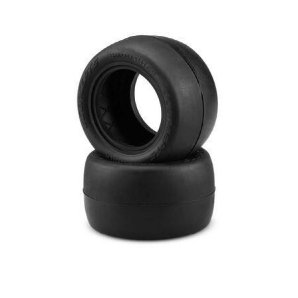 JConcepts 1/10 Smoothie 2 LP 2.2” Stadium Truck Tires and Inserts, Silver Compound (2)