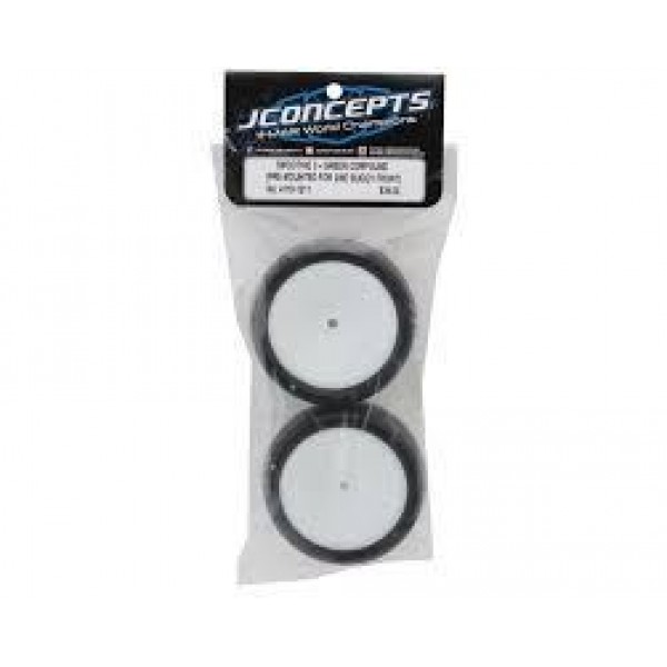 JConcepts Smoothie 3 2.2" Pre-Mounted 2WD Front Buggy Tires (White) (2) (Green) w/12mm Hex