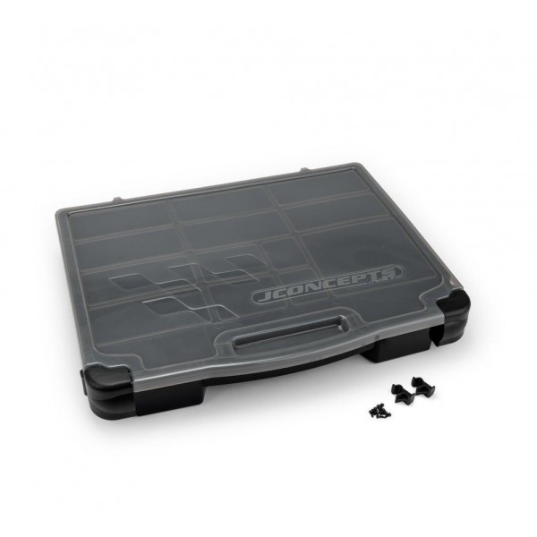 Jconcepts Parts Box, Black / Smoke Gray