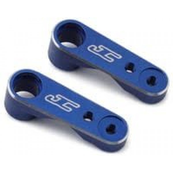 JConcepts RC10B7/B7D Aluminum Steering Bell Cranks Set (Blue)