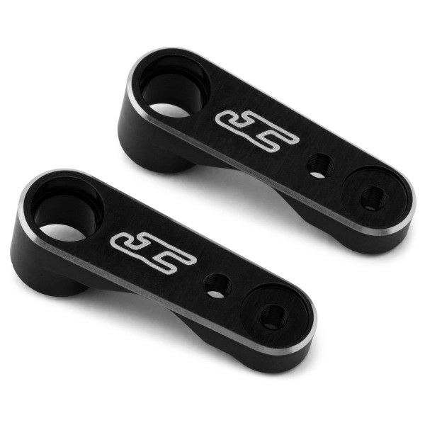 Jconcepts RC10B7/B7D Aluminum Steering Bell Cranks Set, Black (2)